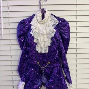 Weissman Showtime “Purple Rain” Dance Top – Style 9938 (Shorts Removed)
